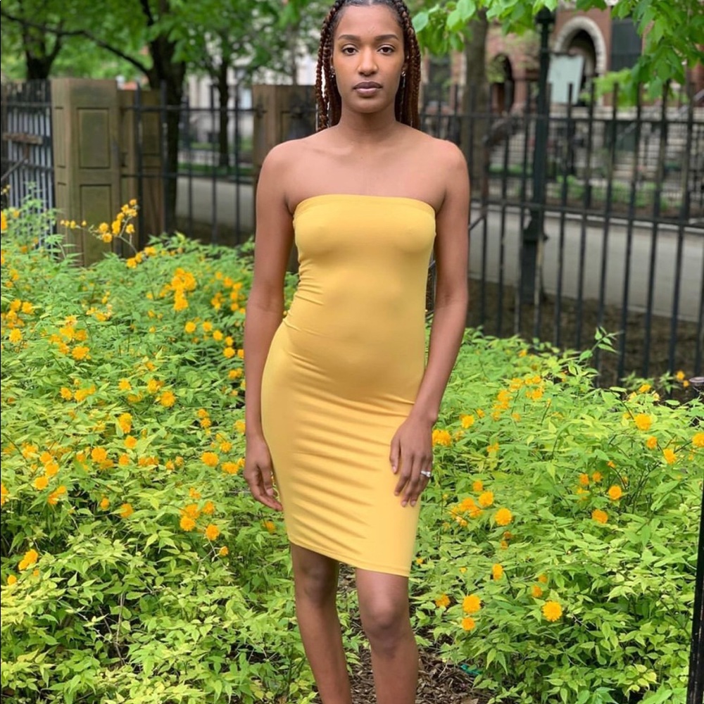 Yellow Tube Dress